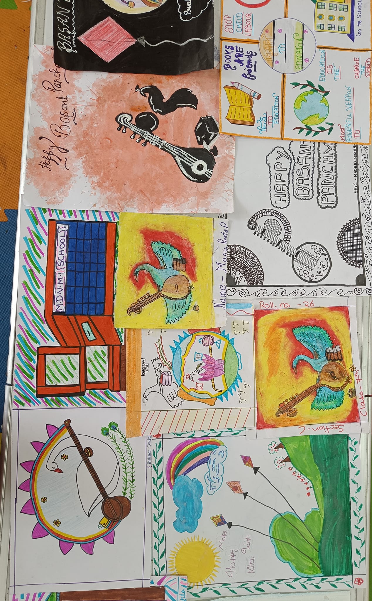 Vasant panchami 2022 | Cute easy drawings, Art drawings for kids, Easy  cartoon drawings